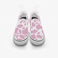 Load image into Gallery viewer, Pink Cow Slip-On Shoes
