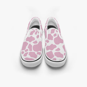 Pink Cow Slip-On Shoes