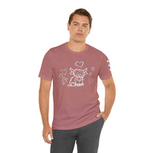 Load image into Gallery viewer, Highland Cow Love Short Sleeve T-Shirt
