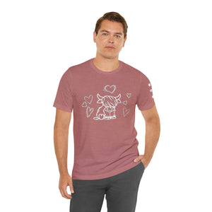 Highland Cow Love Short Sleeve T-Shirt