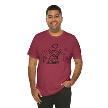 Load image into Gallery viewer, Highland Cow Love Short Sleeve T-Shirt
