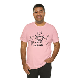 Highland Cow Love Short Sleeve T-Shirt