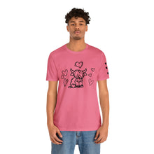 Load image into Gallery viewer, Highland Cow Love Short Sleeve T-Shirt
