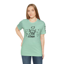 Load image into Gallery viewer, Highland Cow Love Short Sleeve T-Shirt
