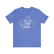 Load image into Gallery viewer, Highland Cow Love Short Sleeve T-Shirt
