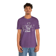 Load image into Gallery viewer, Highland Cow Love Short Sleeve T-Shirt
