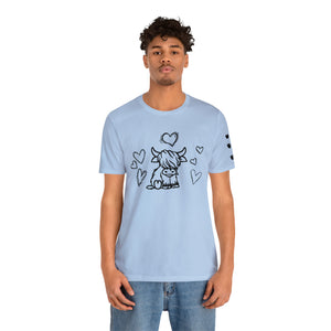 Highland Cow Love Short Sleeve T-Shirt