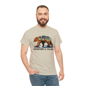 Adventure Bear Heavy Cotton T-Shirt