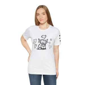 Highland Cow Love Short Sleeve T-Shirt