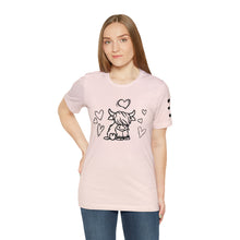 Load image into Gallery viewer, Highland Cow Love Short Sleeve T-Shirt
