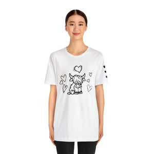 Highland Cow Love Short Sleeve T-Shirt