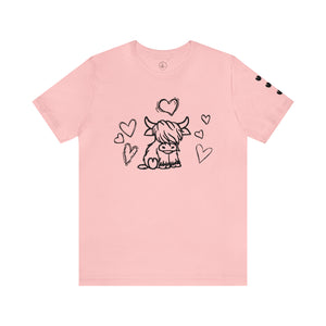 Highland Cow Love Short Sleeve T-Shirt