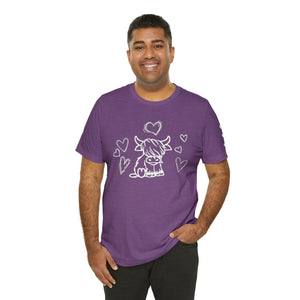 Highland Cow Love Short Sleeve T-Shirt