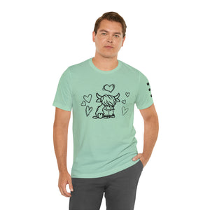 Highland Cow Love Short Sleeve T-Shirt