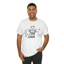 Load image into Gallery viewer, Highland Cow Love Short Sleeve T-Shirt
