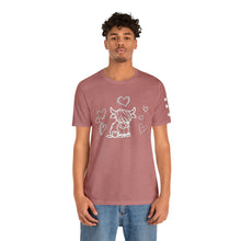 Load image into Gallery viewer, Highland Cow Love Short Sleeve T-Shirt
