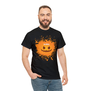 Happy Halloween Splash Heavy Cotton T-Shirt