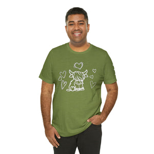 Highland Cow Love Short Sleeve T-Shirt