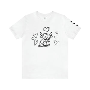 Highland Cow Love Short Sleeve T-Shirt