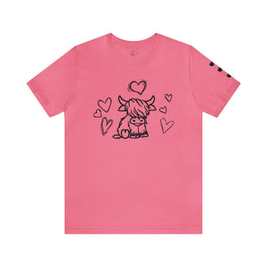 Highland Cow Love Short Sleeve T-Shirt