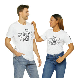 Highland Cow Love Short Sleeve T-Shirt