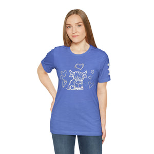 Highland Cow Love Short Sleeve T-Shirt