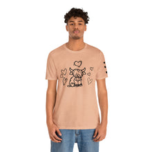 Load image into Gallery viewer, Highland Cow Love Short Sleeve T-Shirt
