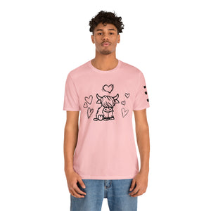 Highland Cow Love Short Sleeve T-Shirt