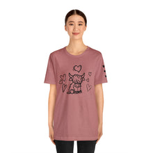 Load image into Gallery viewer, Highland Cow Love Short Sleeve T-Shirt
