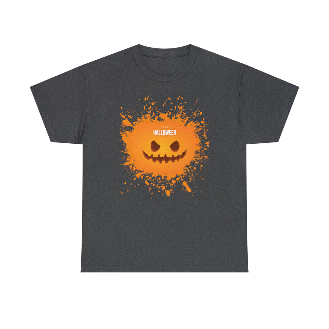 Happy Halloween Splash Heavy Cotton T-Shirt