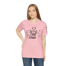 Load image into Gallery viewer, Highland Cow Love Short Sleeve T-Shirt
