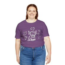 Load image into Gallery viewer, Highland Cow Love Short Sleeve T-Shirt
