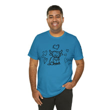 Load image into Gallery viewer, Highland Cow Love Short Sleeve T-Shirt
