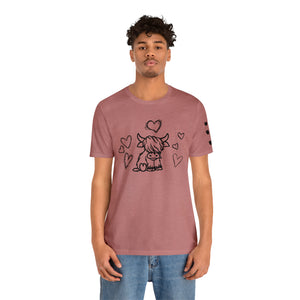 Highland Cow Love Short Sleeve T-Shirt