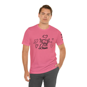 Highland Cow Love Short Sleeve T-Shirt