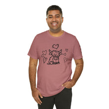 Load image into Gallery viewer, Highland Cow Love Short Sleeve T-Shirt
