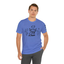 Load image into Gallery viewer, Highland Cow Love Short Sleeve T-Shirt
