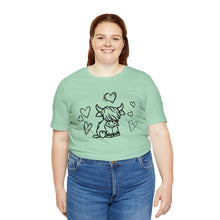 Load image into Gallery viewer, Highland Cow Love Short Sleeve T-Shirt
