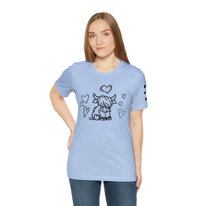 Highland Cow Love Short Sleeve T-Shirt