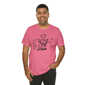 Highland Cow Love Short Sleeve T-Shirt