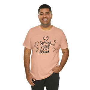 Highland Cow Love Short Sleeve T-Shirt