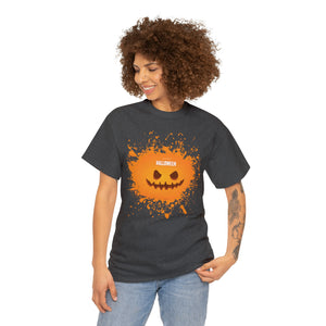 Happy Halloween Splash Heavy Cotton T-Shirt