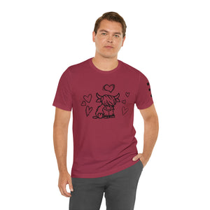 Highland Cow Love Short Sleeve T-Shirt