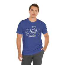 Load image into Gallery viewer, Highland Cow Love Short Sleeve T-Shirt
