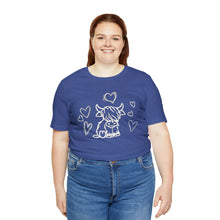 Load image into Gallery viewer, Highland Cow Love Short Sleeve T-Shirt
