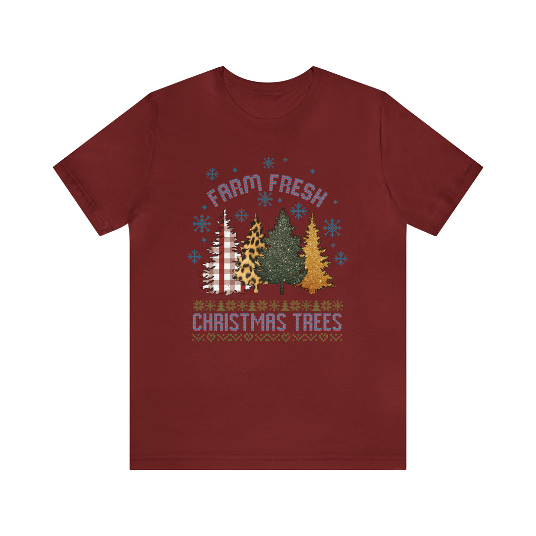 Farm Fresh Christmas Trees Short Sleeve T-Shirt