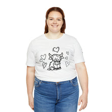 Load image into Gallery viewer, Highland Cow Love Short Sleeve T-Shirt
