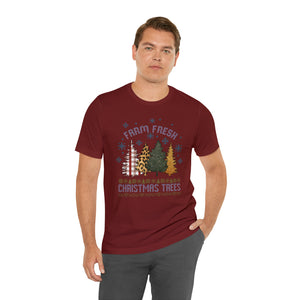 Farm Fresh Christmas Trees Short Sleeve T-Shirt