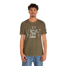 Load image into Gallery viewer, Highland Cow Love Short Sleeve T-Shirt
