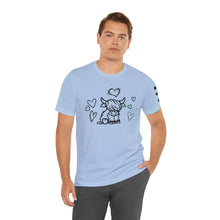 Load image into Gallery viewer, Highland Cow Love Short Sleeve T-Shirt
